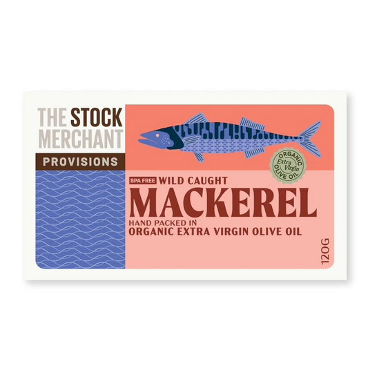 The Stock Merchant Wild Mackerel in Extra Virgin Olive Oil 120g