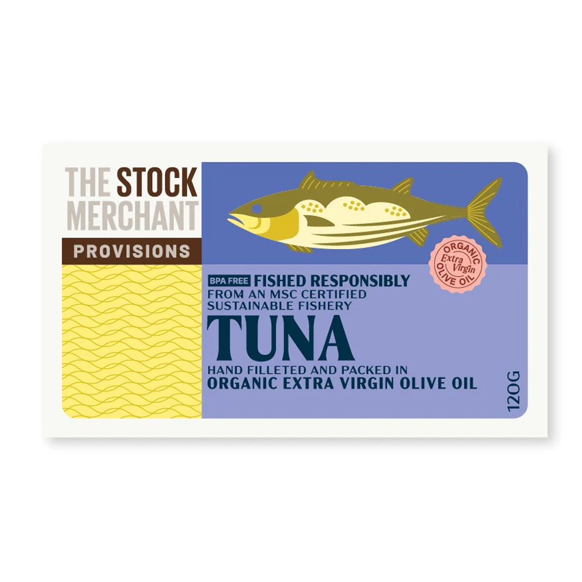 The Stock Merchant MSC Tuna in Extra Virgin Olive Oil 120g