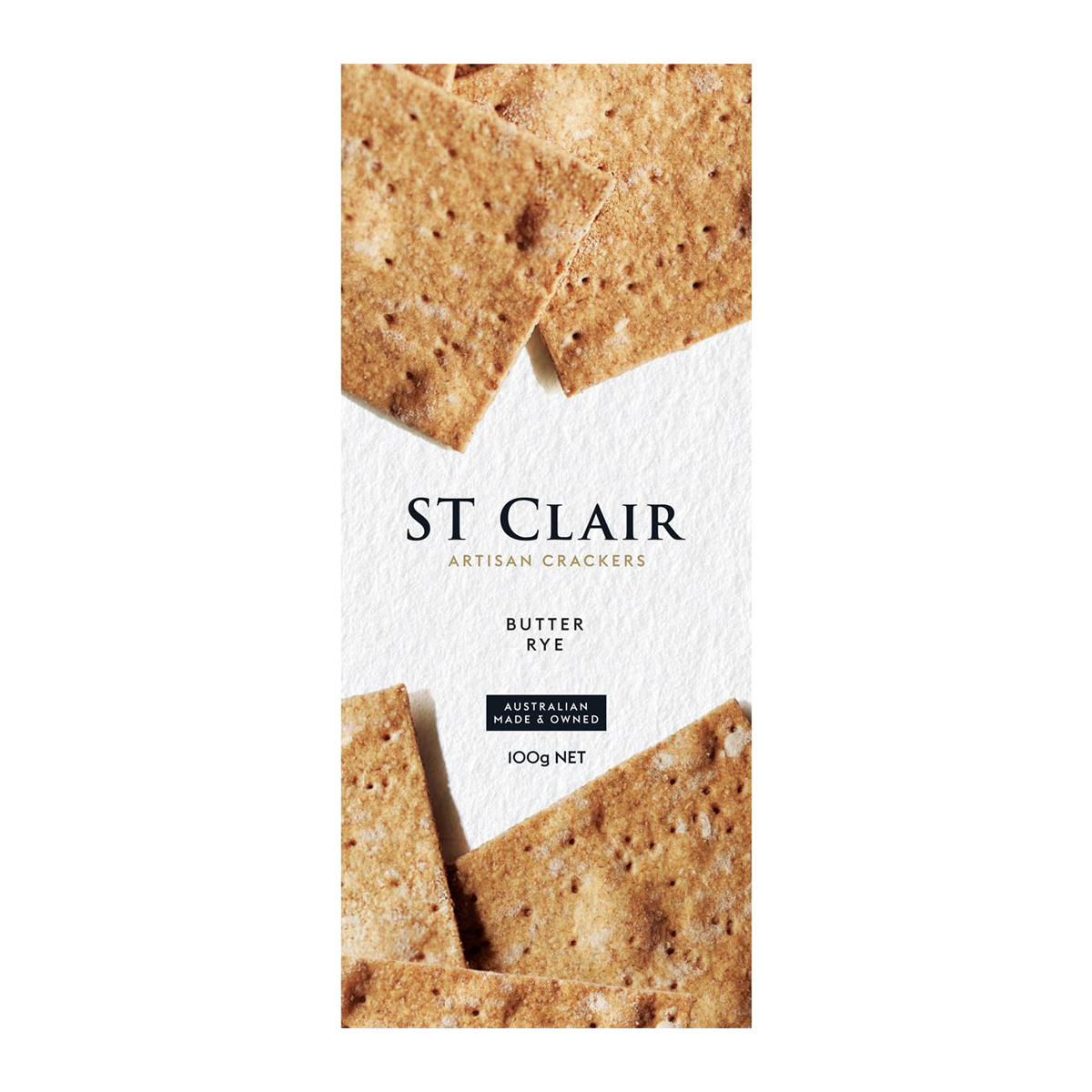 St Clair Artisan Crackers Butter Rye 100g