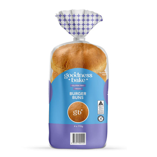 Goodness Bake Burger Buns x 4 | Harris Farm Online