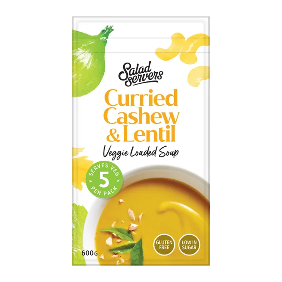 The Salad Servers Soup Curried Cashew and Lentil 600g