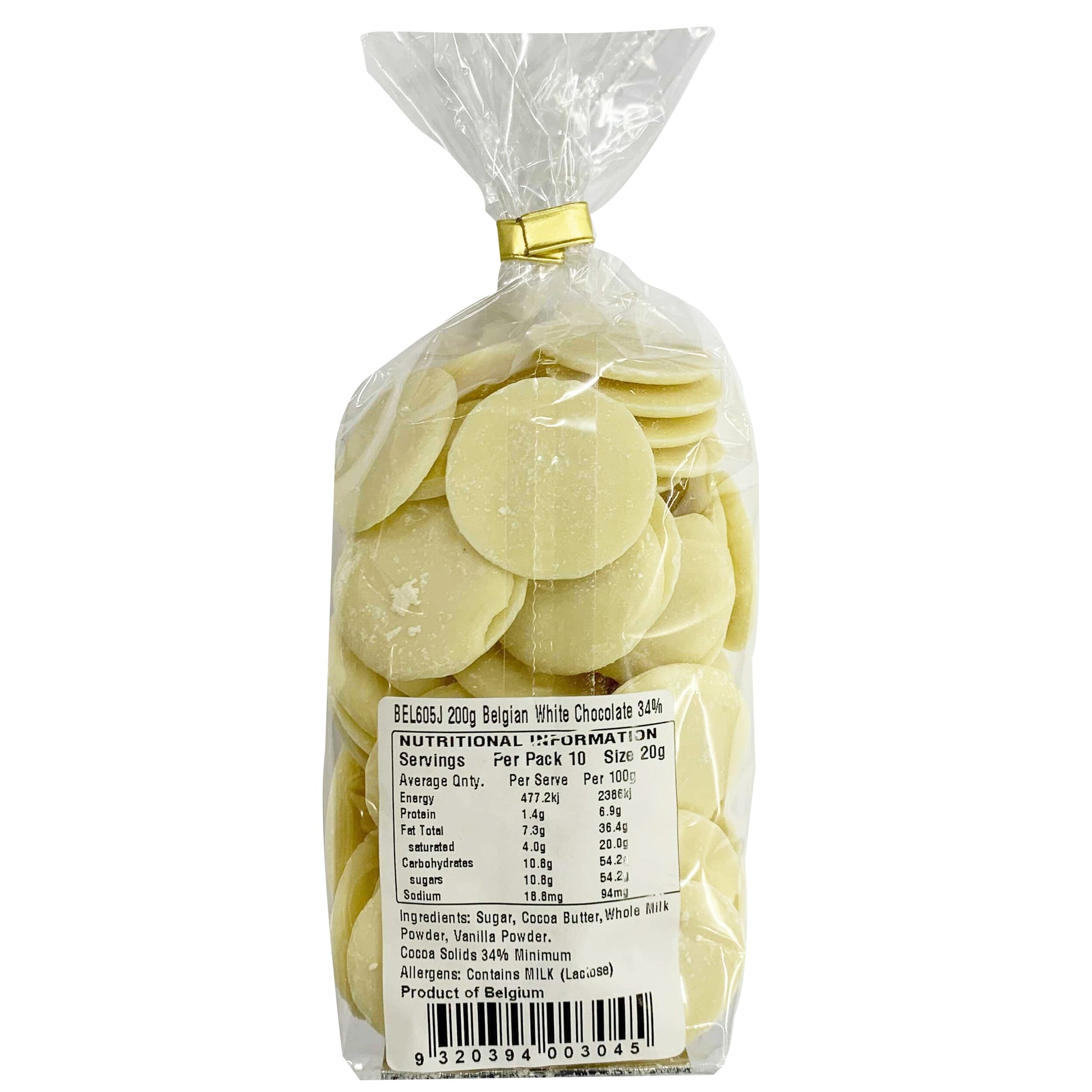 Belcolade White Chocolate Drops | Harris Farm Online