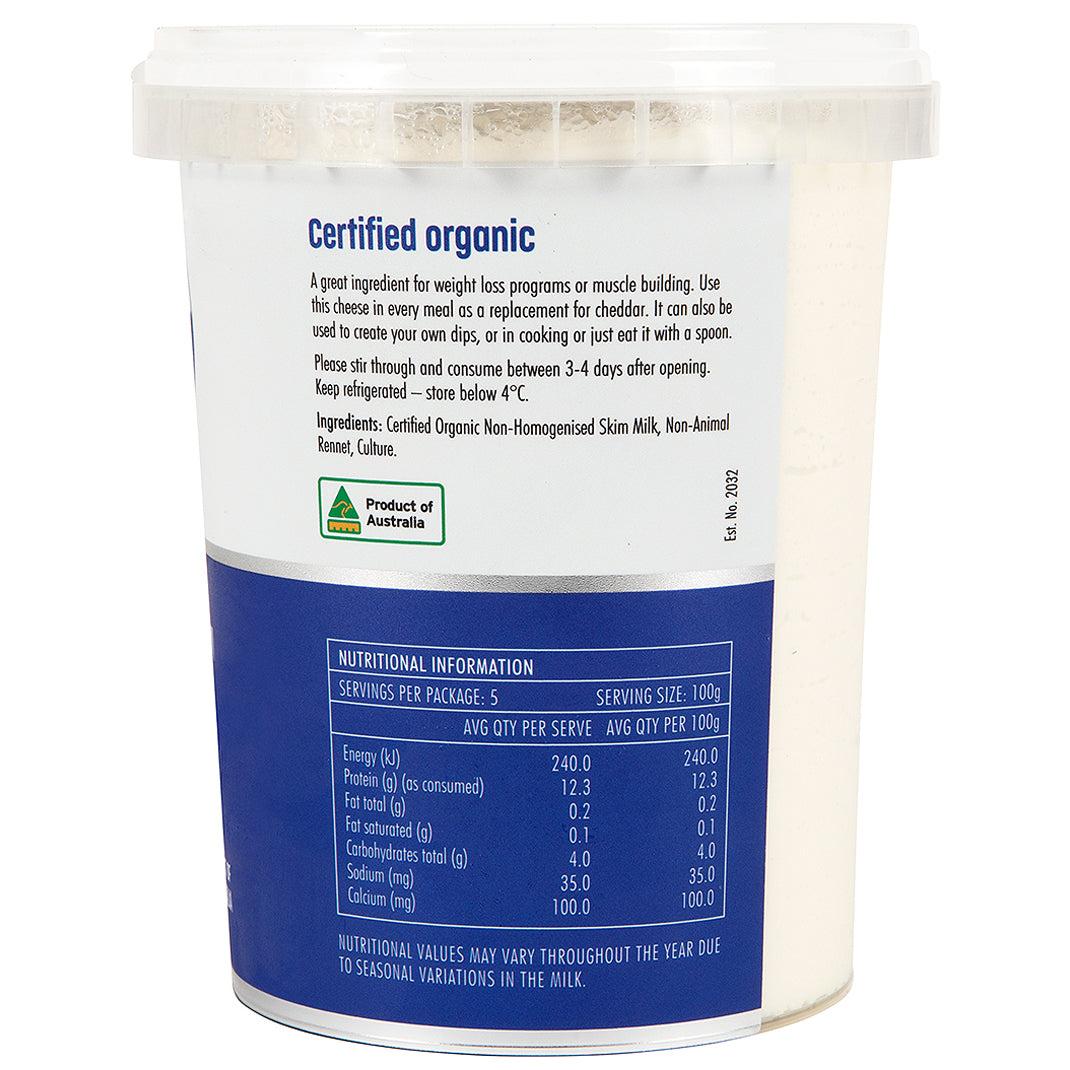 Barambah Organics Very High Protein Cottage Cheese | Harris Farm Online