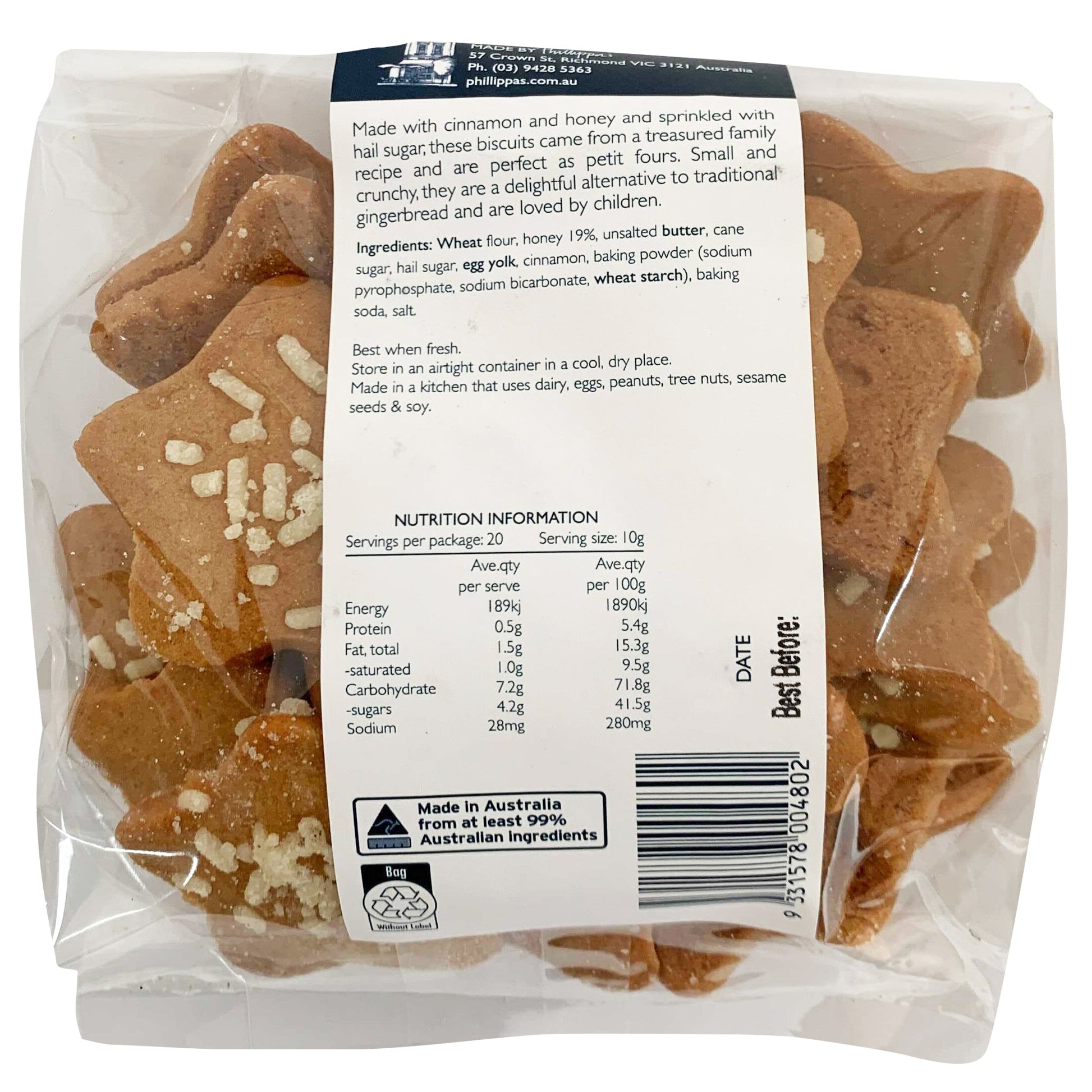 Phillipa's Honey Stars Biscuits | Harris Farm Online