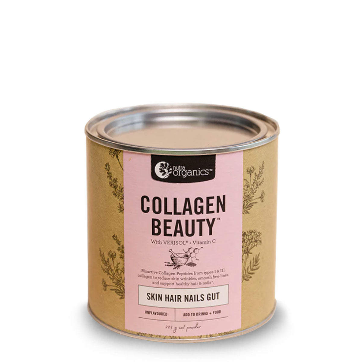 Nutra Organics Collagen Beauty with Verisol and Vitamin C 225g | Harris Farm Online