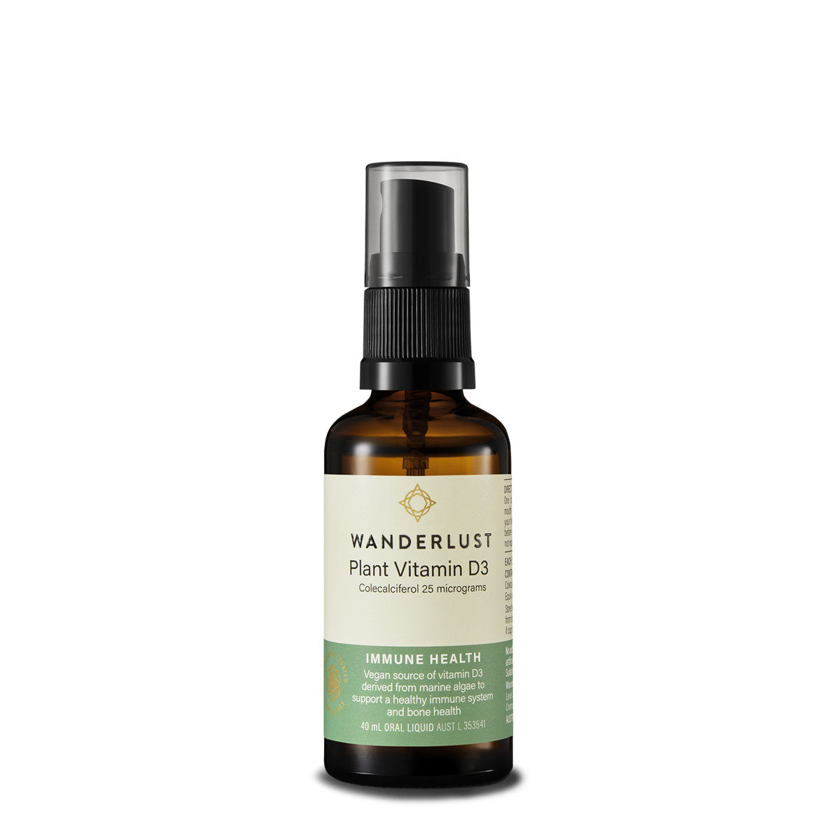 Wanderlust Plant Vitamin D3 Spray 40ml | Harris Farm Online