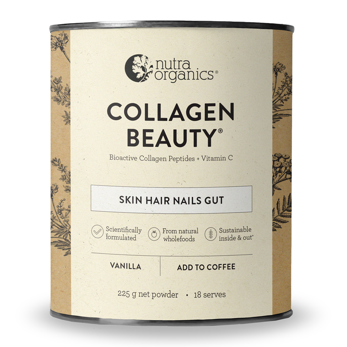 Nutra Organics Collagen Beauty 225g