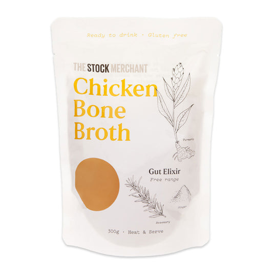 The Stock Merchant Free Range Chicken Bone Broth 300g | Harris Farm Online