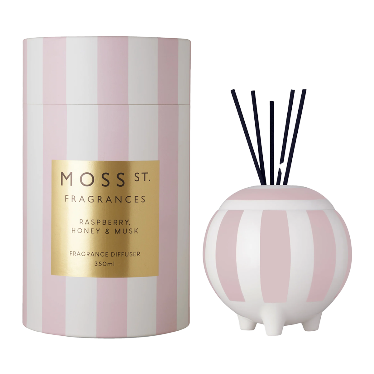 Moss St Large Diffuser Raspberry, Honey and Musk 350ml