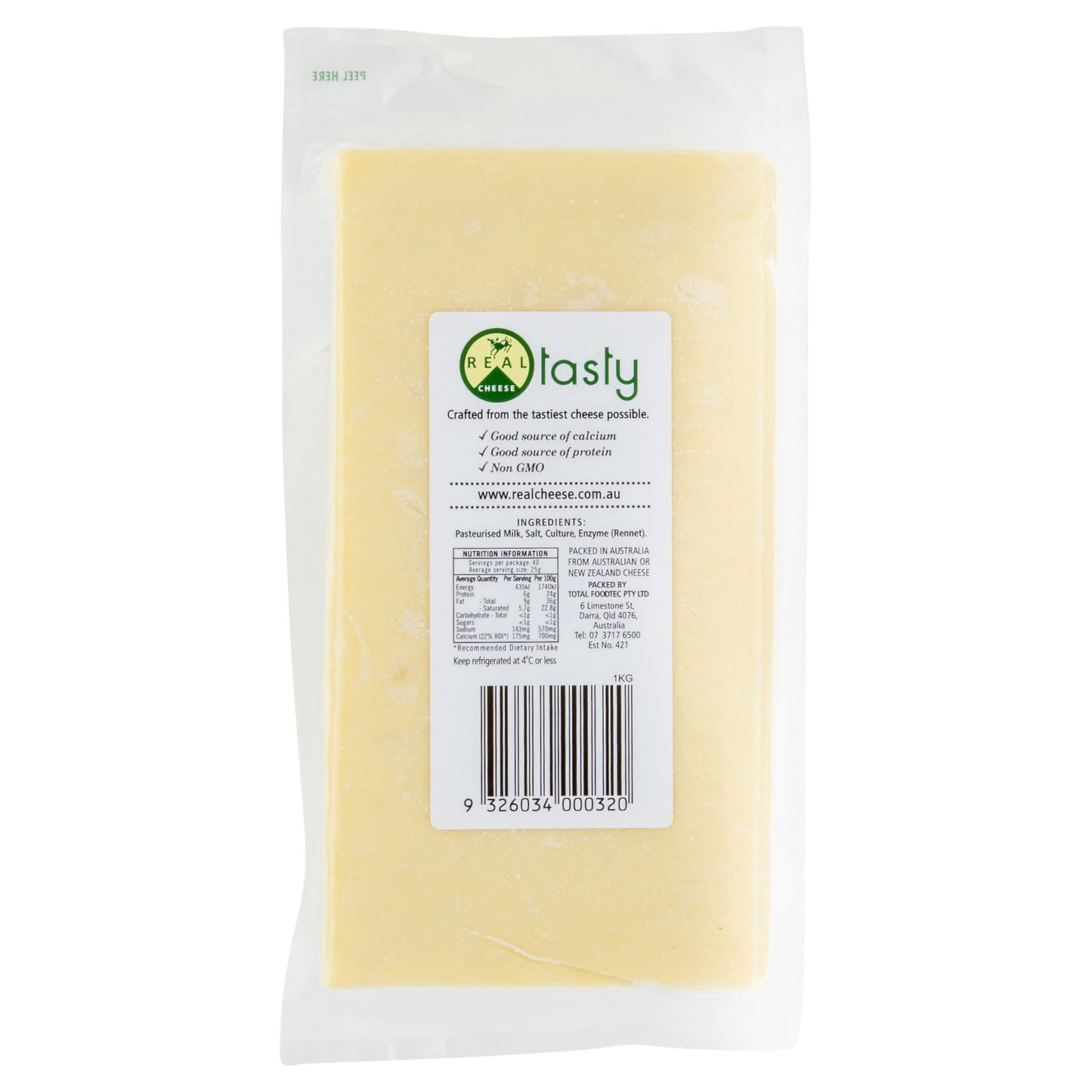 Real Tasty Cheddar Cheese Block | Harris Farm Online