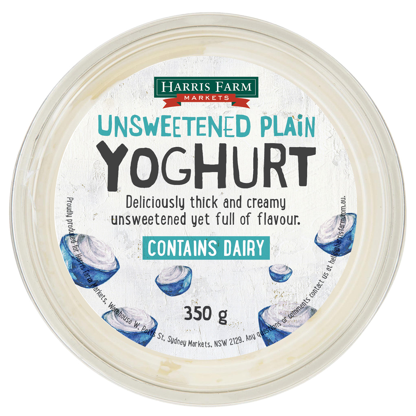 Harris Farm Yoghurt Unsweetened Plain | Harris Farm Online