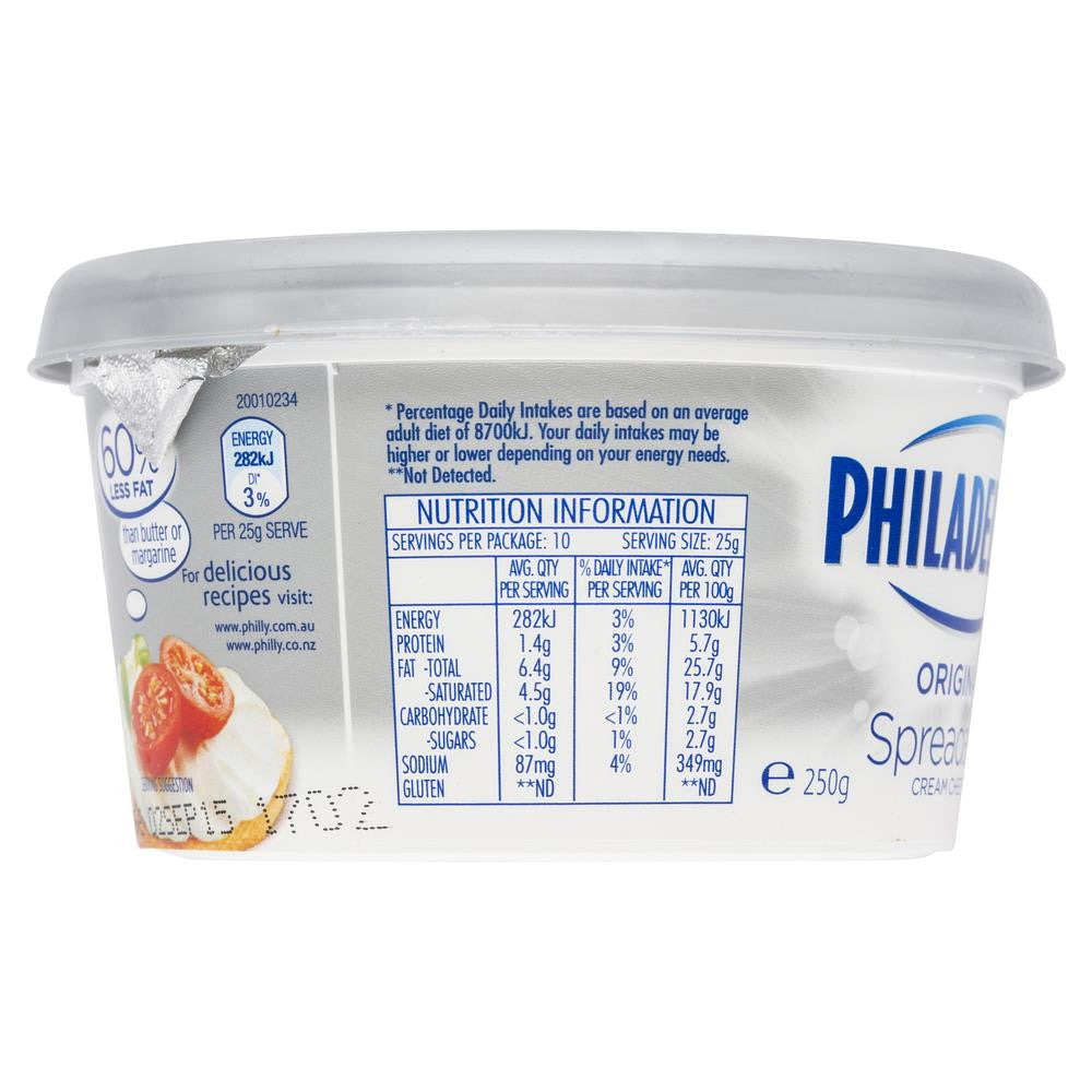 Philadelphia Original Spreadable Cream Cheese 250g , Frdg1-Cheese - HFM, Harris Farm Markets
 - 2