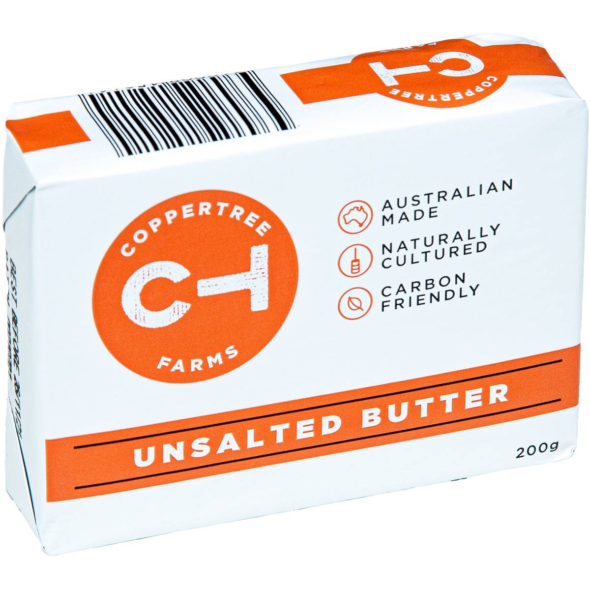 Coppertree Farms Butter Unsalted 200g