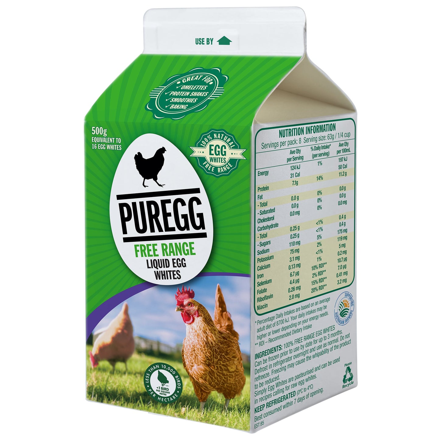 Puregg Free Range Liquid Egg Whites | Harris Farm Online