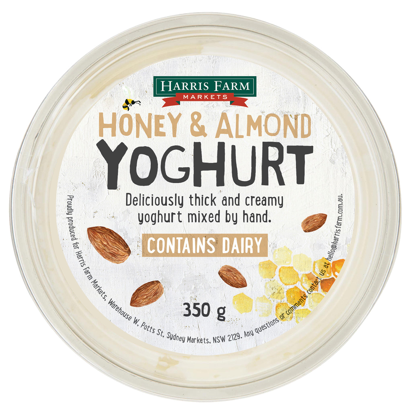 Harris Farm Yoghurt Honey and Almond | Harris Farm Online