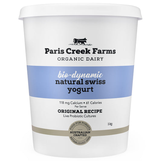 Paris Creek Farms Bio Dynamic Organic Natural Swiss Yoghurt | Harris Farm Online