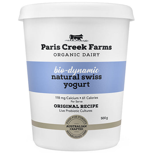 Paris Creek Farms Bio Dynamic Organic Natural Swiss Yoghurt | Harris Farm Online