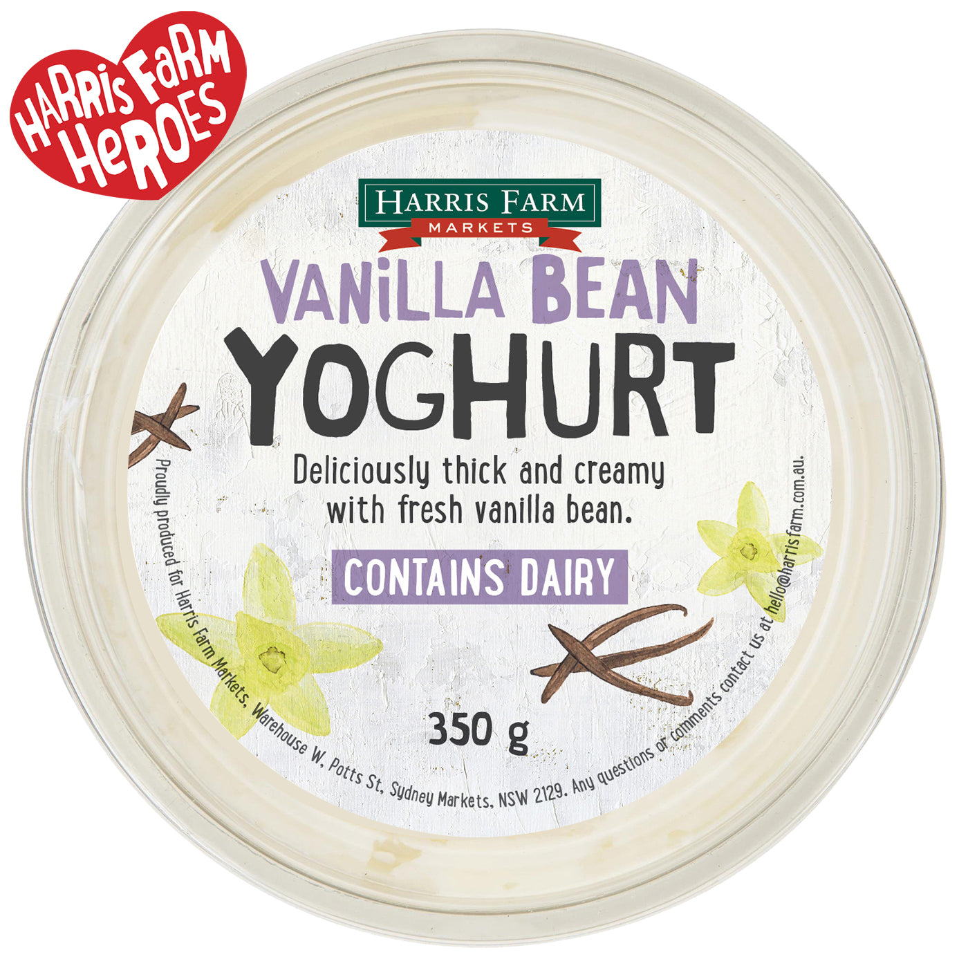 Harris Farm Yoghurt Vanilla Bean | Harris Farm Online