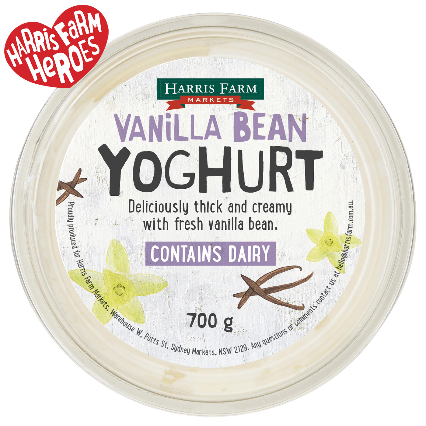 Harris Farm Yoghurt Vanilla Bean | Harris Farm Online