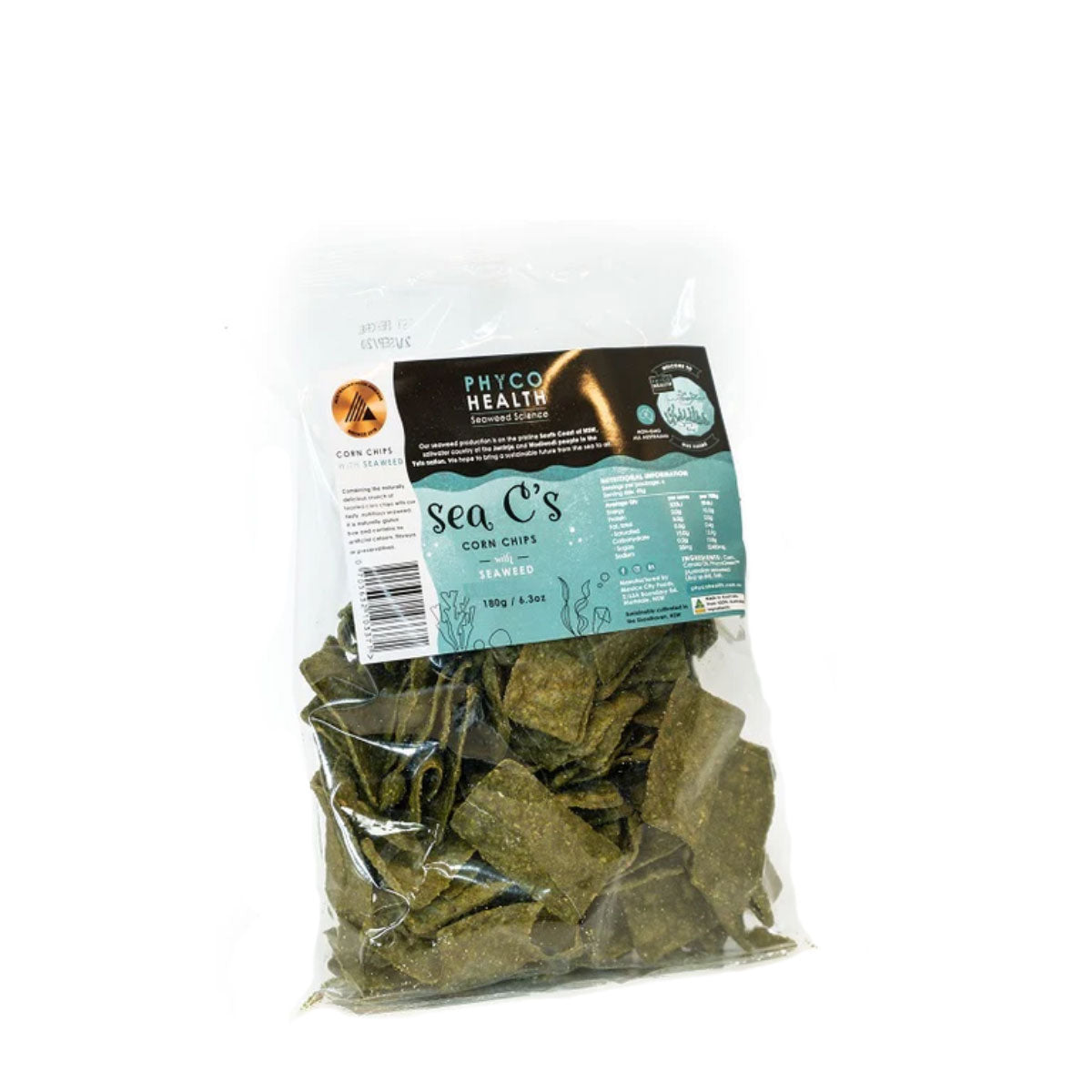 PhycoHealth Corn Chips with Seaweed 180g | Harris Farm Online