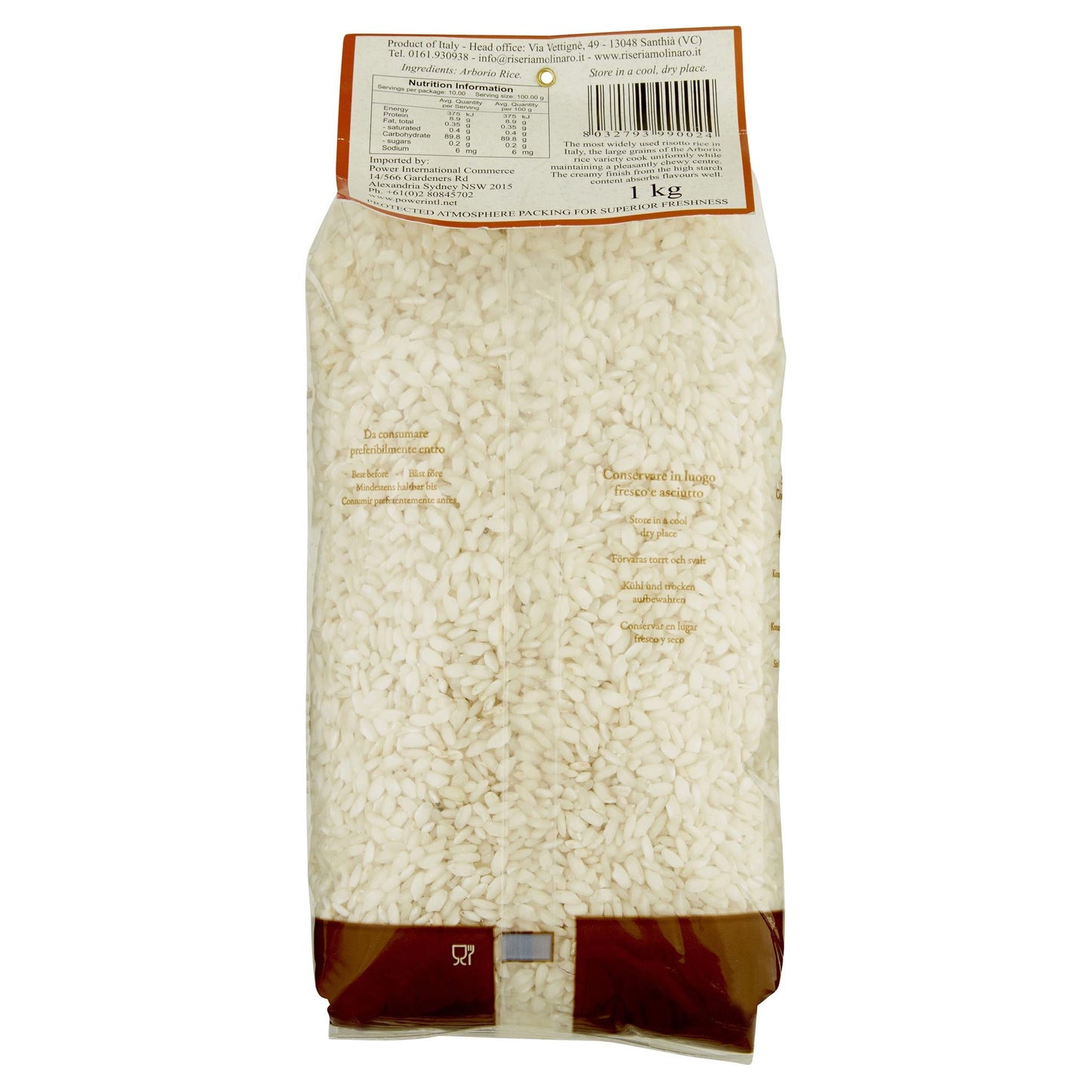 Riseria Molinaro Arborio 1kg , Grocery-Grains - HFM, Harris Farm Markets
 - 2