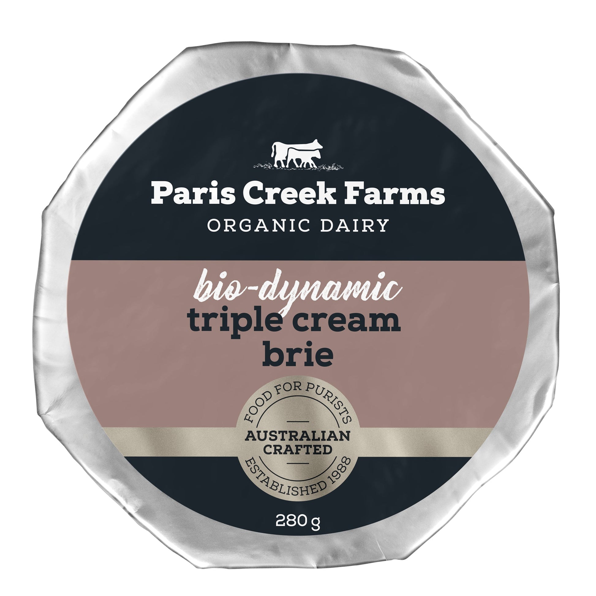 Paris Creek Farms Bio-Dynamic Organic Triple Cream Brie | Harris Farm Online