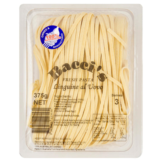 Baccis - Fresh Pasta - Linguine Al Vovo  | Harris Farm Online