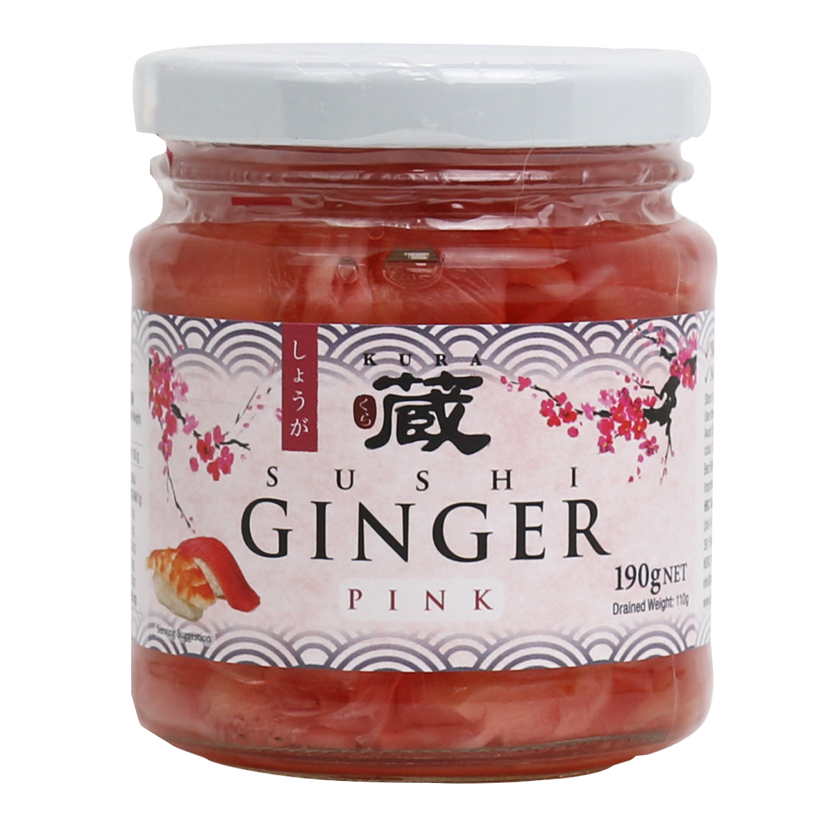 Kura Pink Sushi Ginger 190g