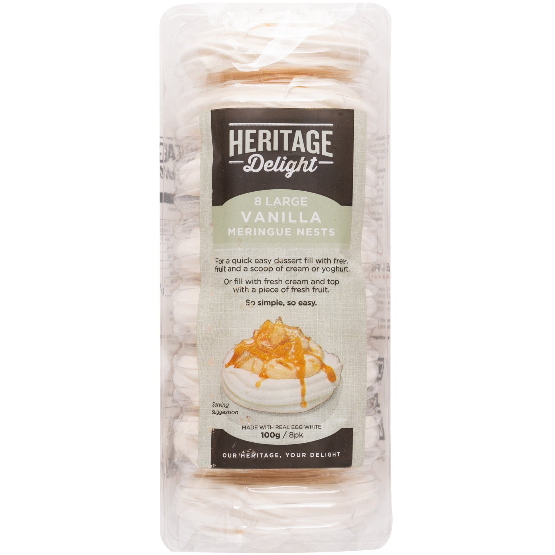 Heritage Delight Meringue Nests Vanilla | Harris Farm Online