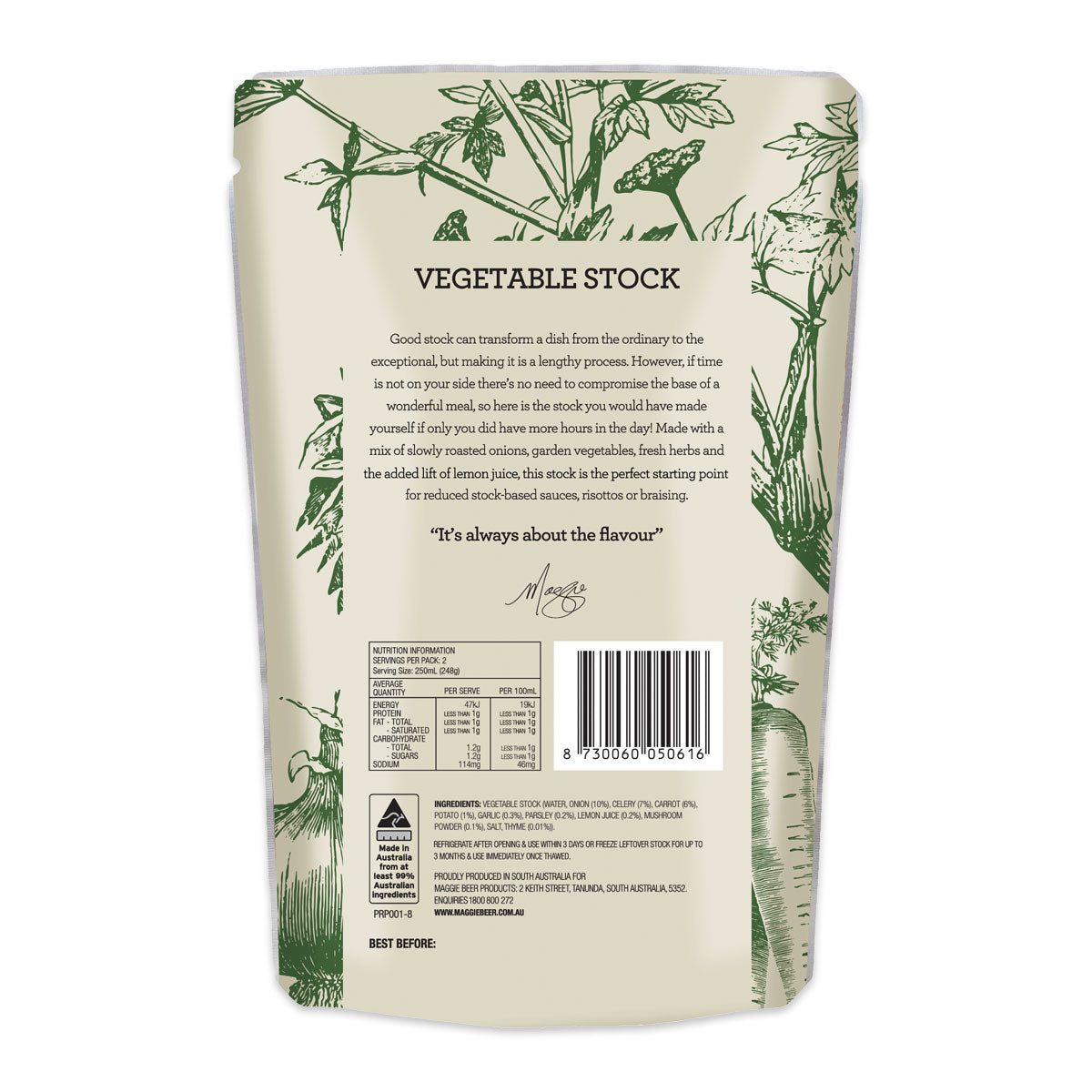 Maggie Beer Vegetable Stock 500ml | Harris Farm Online