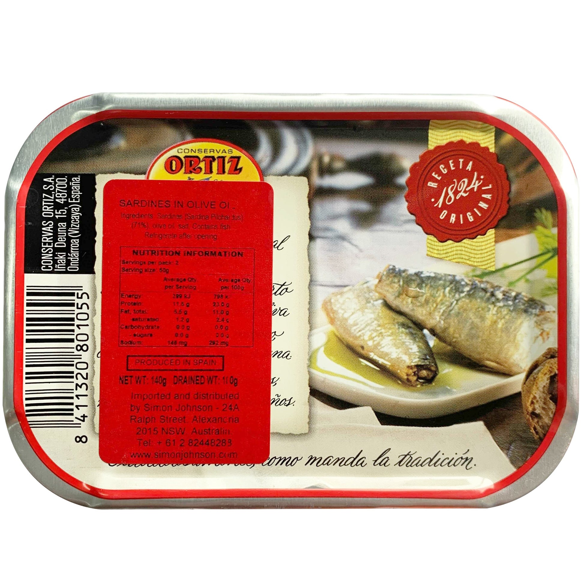 Ortiz Sardines In Olive Oil | Harris Farm Online