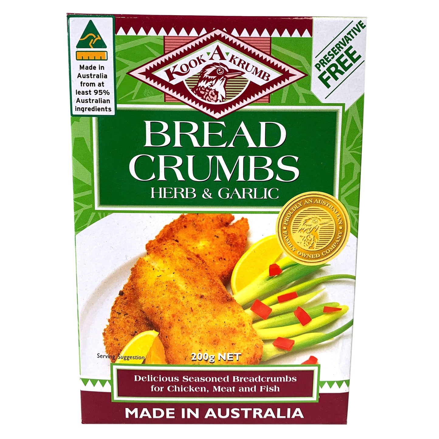 Kook A Krumb Herb and Garlic Bread Crumbs 200g