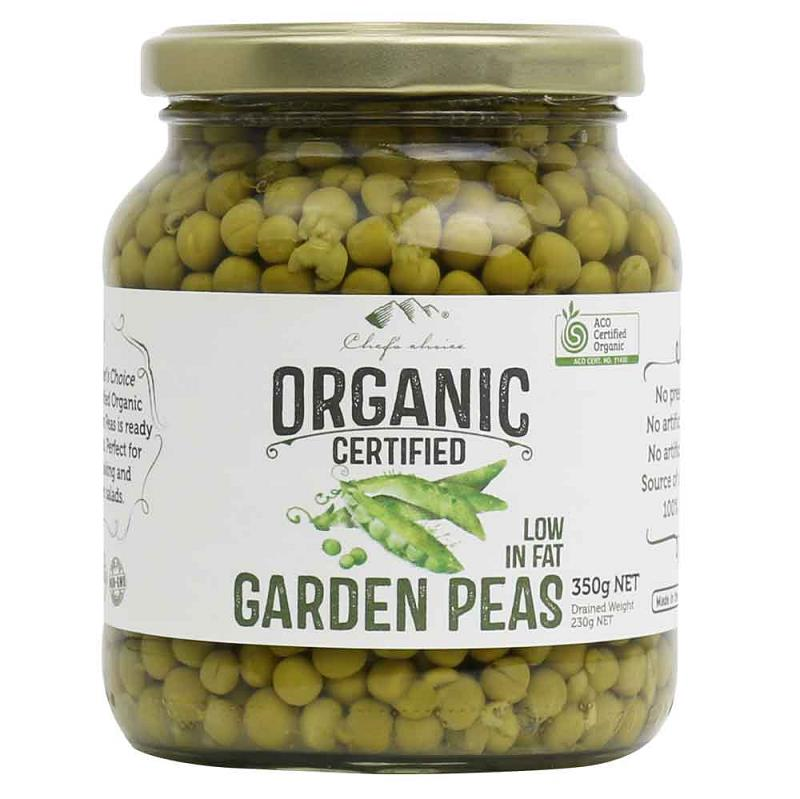 Chefs Choice Organic Garden Peas 350g