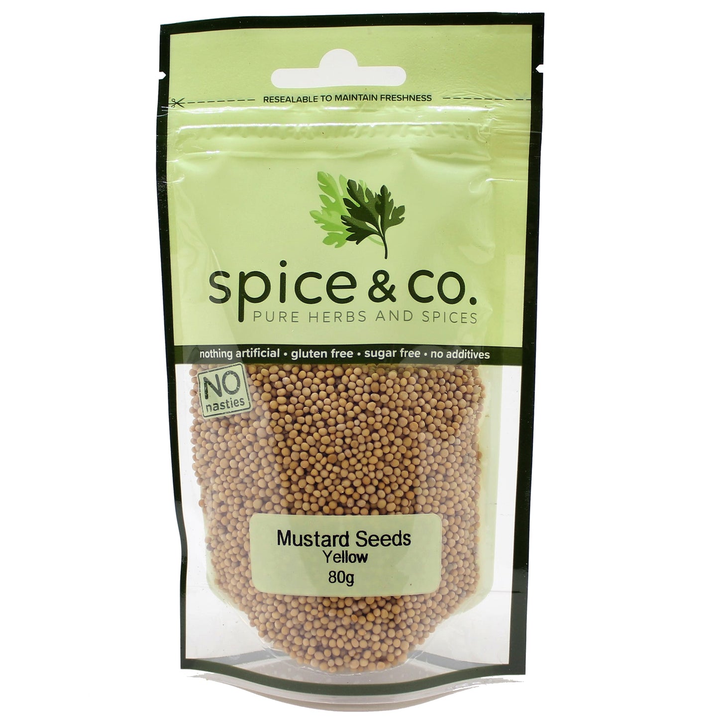 Spice and Co Mustard Seeds Yellow 80g