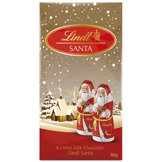 Lindt Santa Mini Milk Chocolate Bag | Harris Farm Online