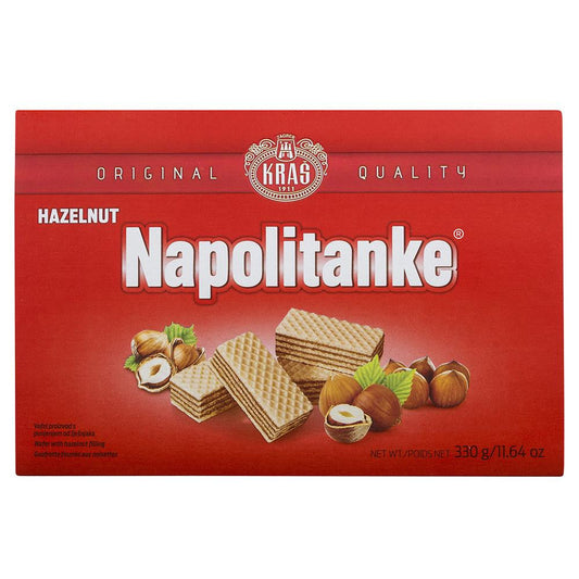 Kras Napolitanke Hazelnut Wafer 330g , Grocery-Biscuits - HFM, Harris Farm Markets
 - 1