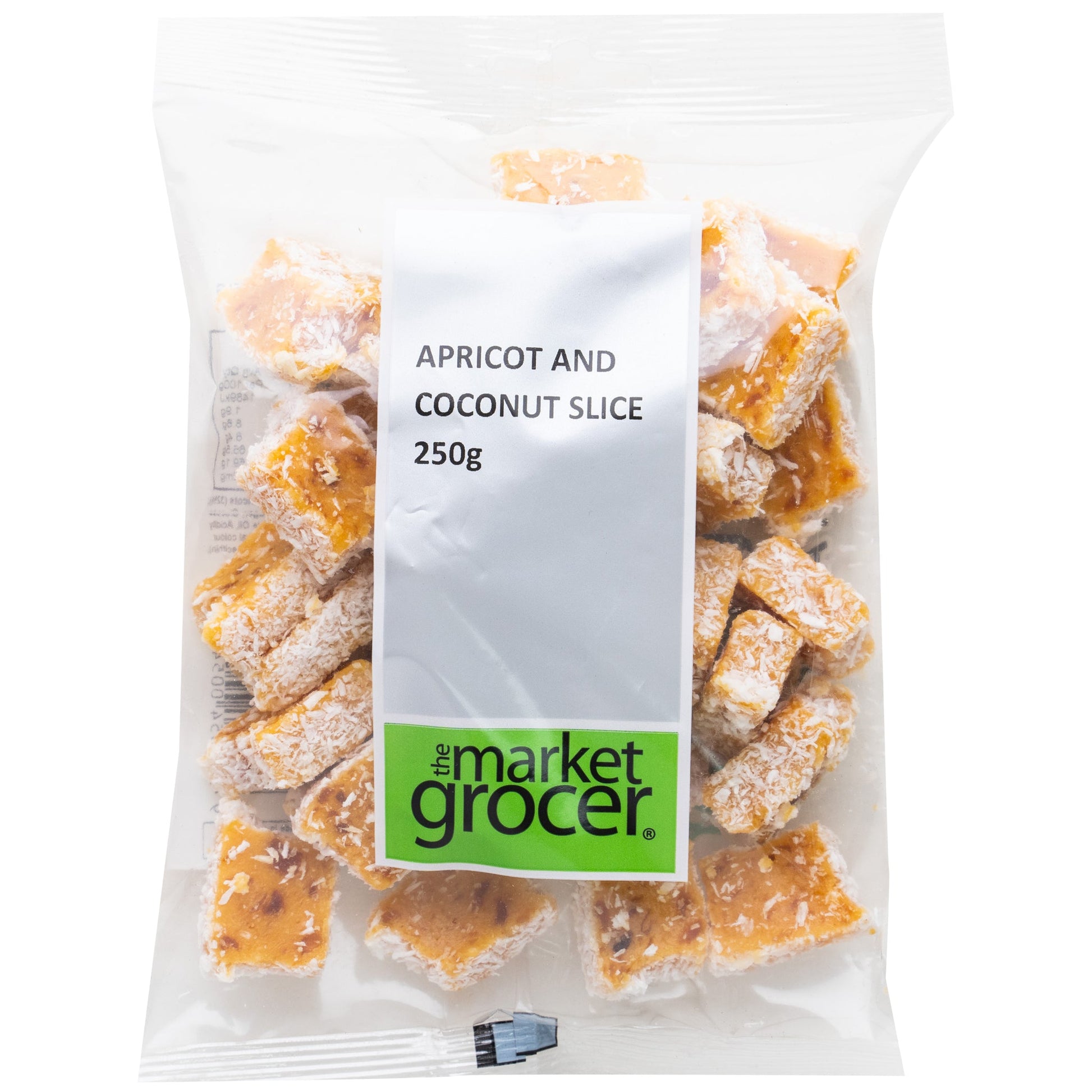 The Market Grocer Apricot and Coconut Slice | Harris Farm Online