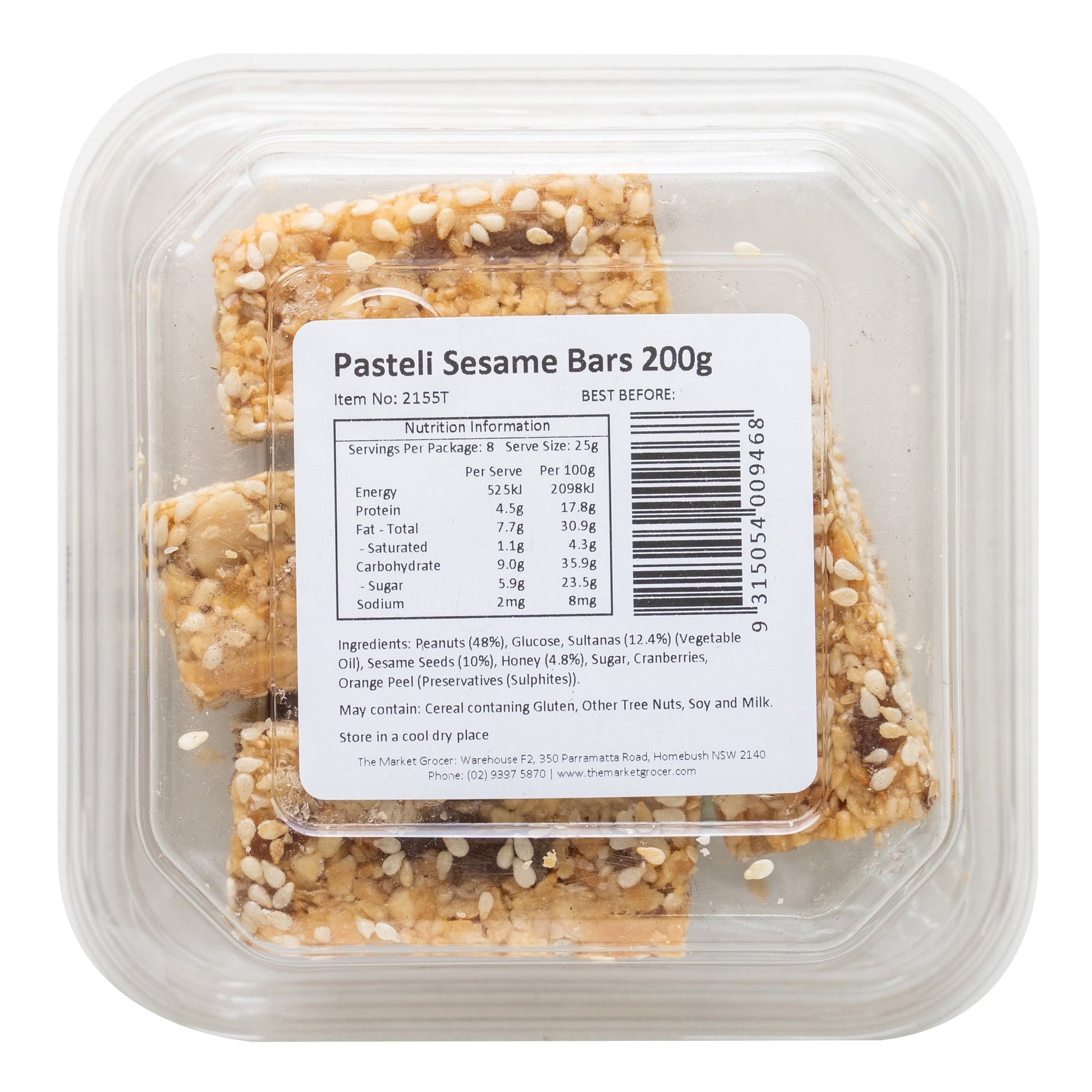 The Market Grocer Pasteli Sesame Bars | Harris Farm Online