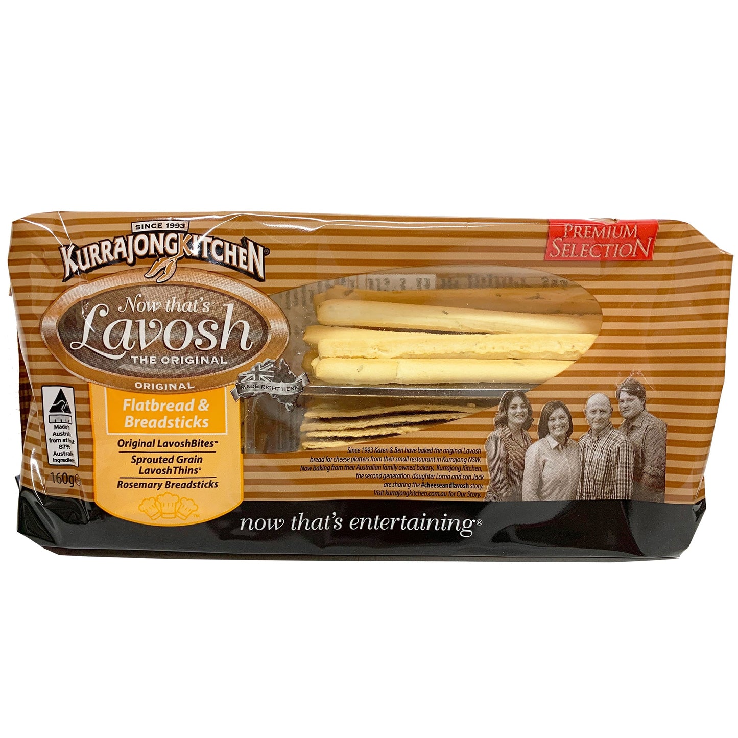 Kurrajong Kitchen Flatbread and Breadsticks 160g