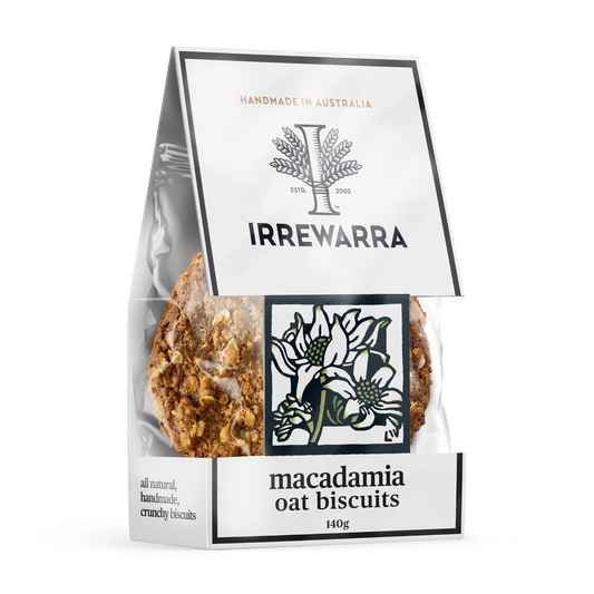 Irrewarra Macadamia Oat Biscuit 140g