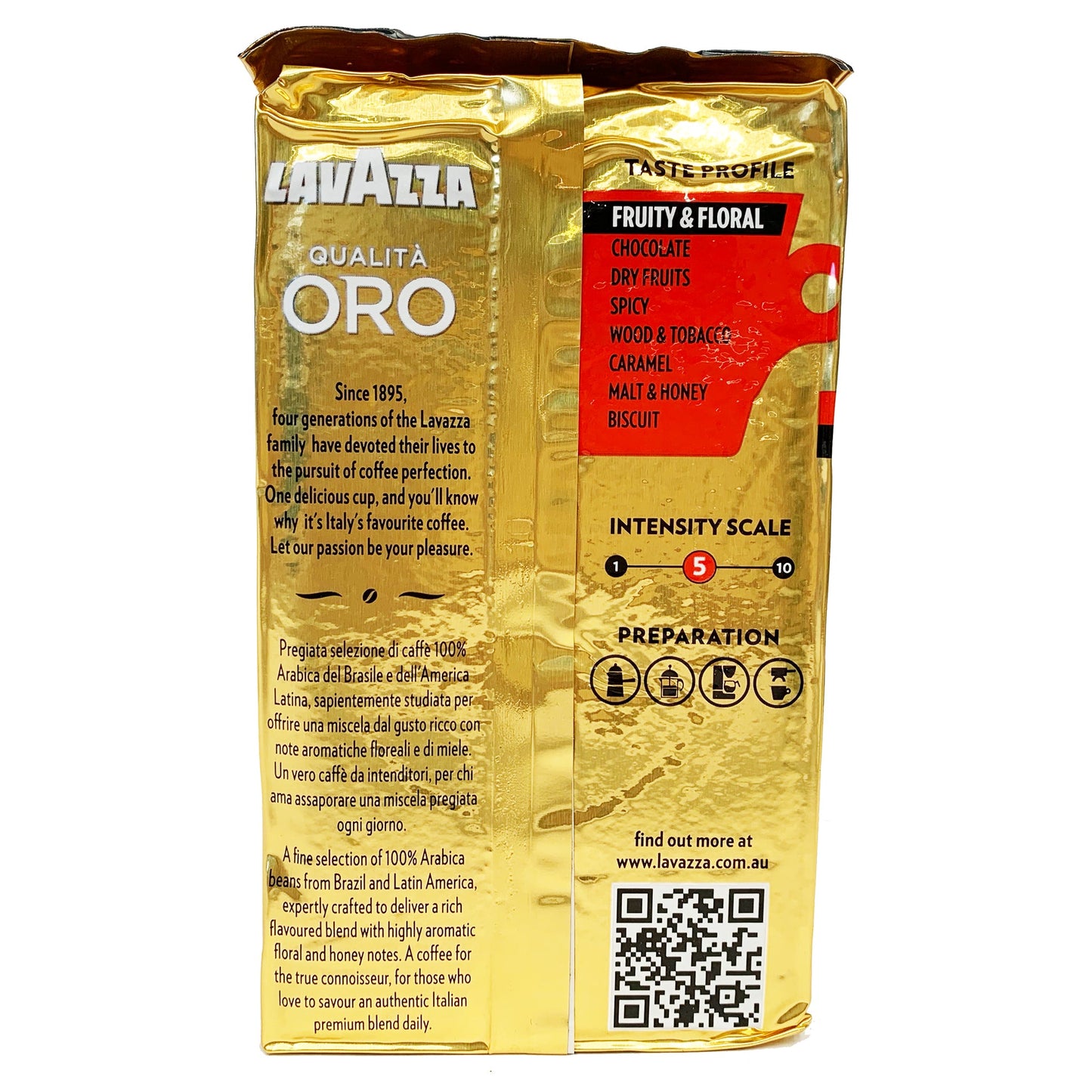 Lavazza Gold ORO Ground Coffee Bonus 250g