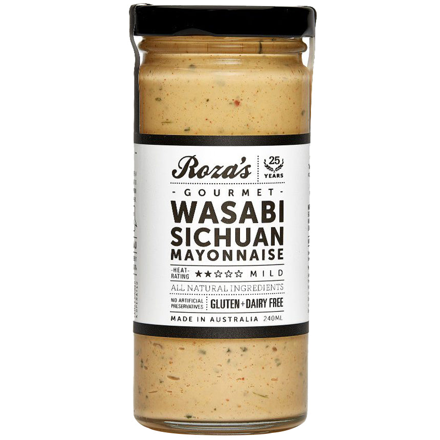 Roza's Gourmet Wasabi Sichuan Mayonnaise | Harris Farm Online