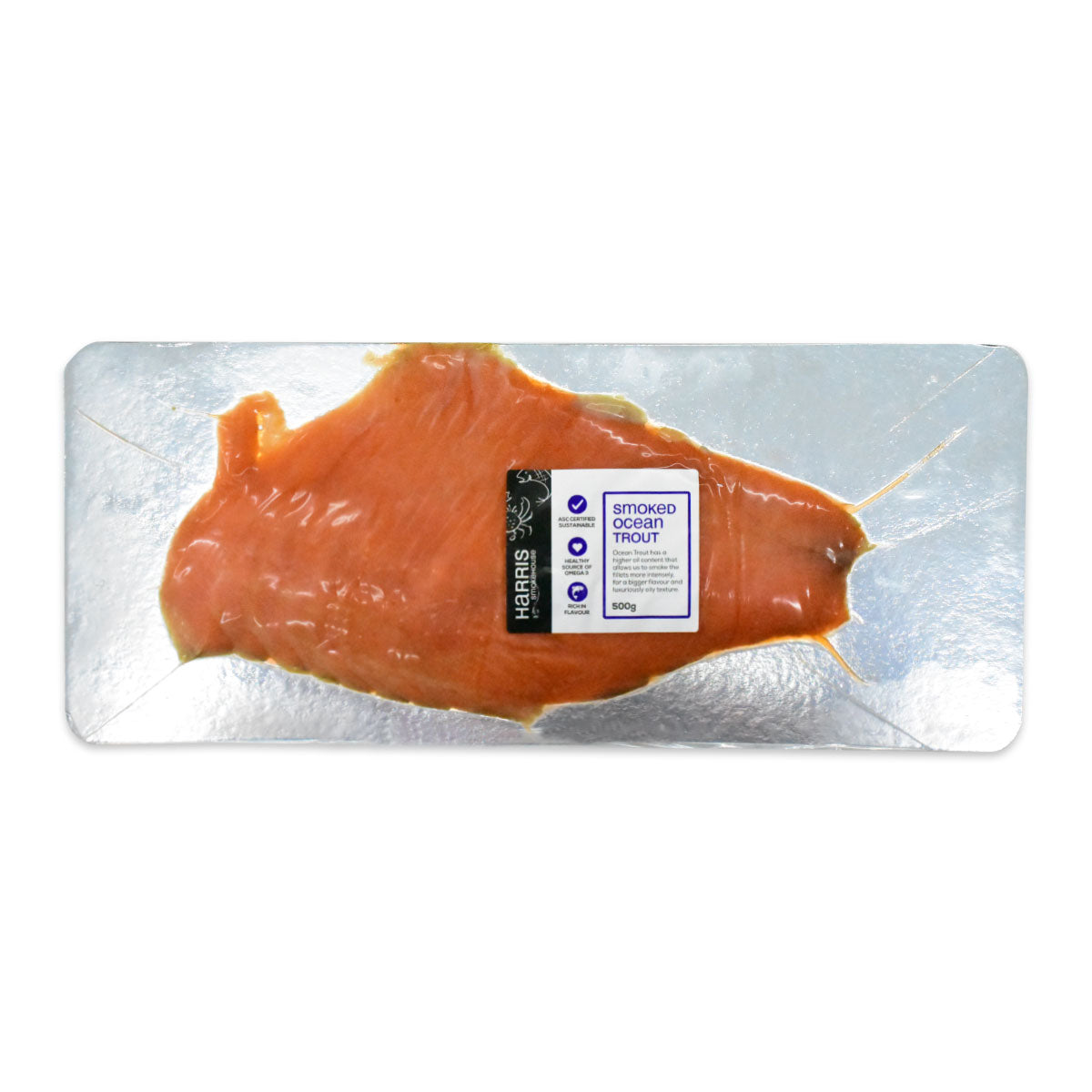 Harris Smokehouse Smoked Ocean Trout Side 500g | Harris Farm Online