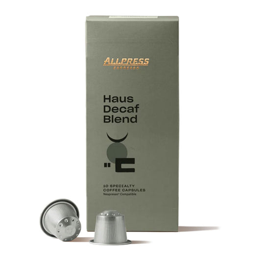 Allpress Espresso Capsules Haus Decaf Blend Nespresso Compatible x10 54g | Harris Farm Online