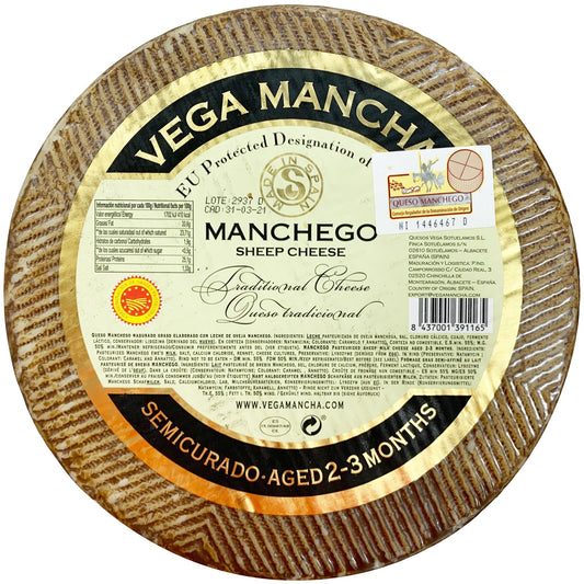 Manchego Aged 3 Months Whole Wheel | Harris Farm Online