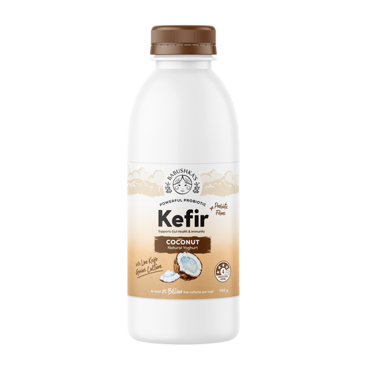 Babushka's Probiotic Kefir Natural Yoghurt Coconut 750g