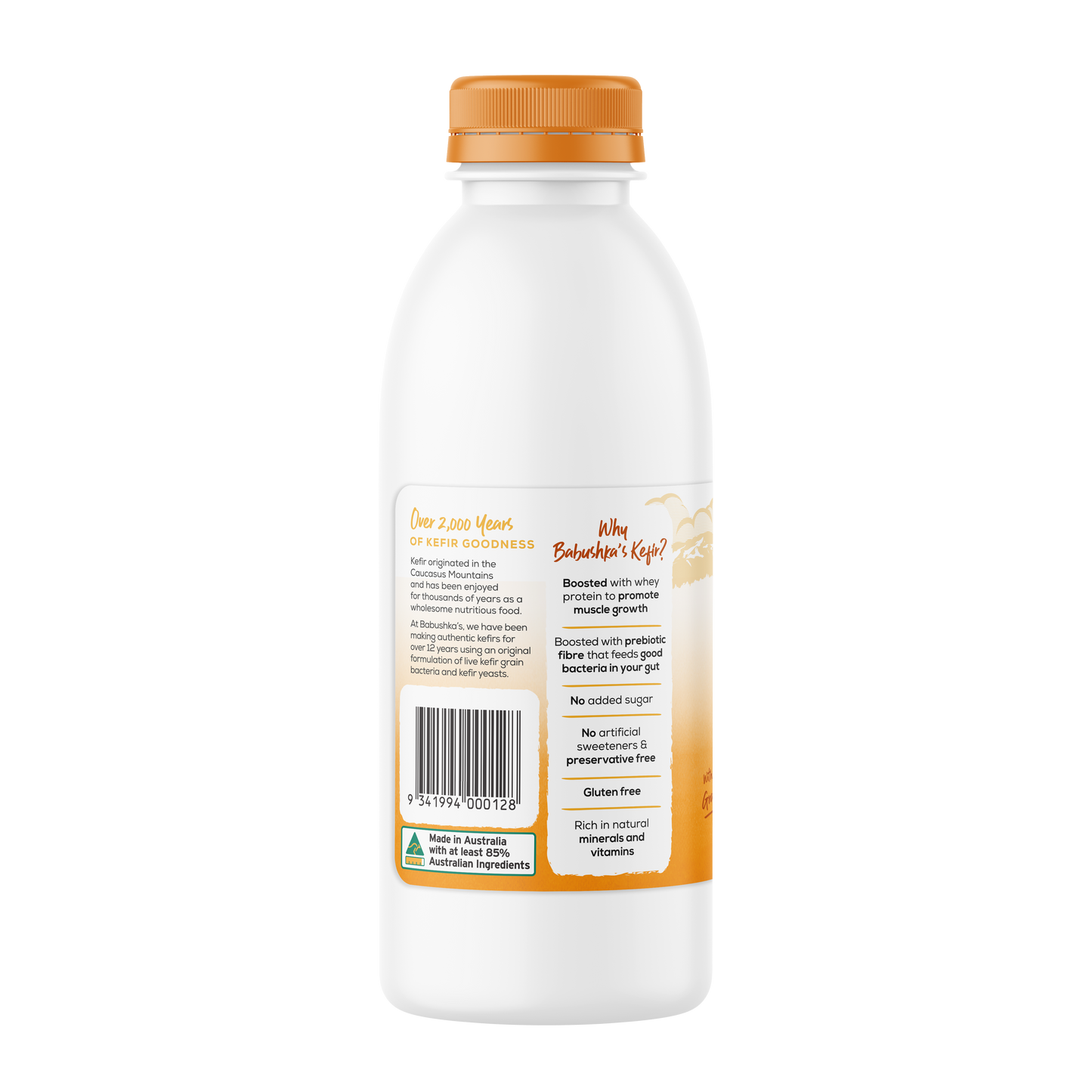 Babushka's Probiotic Kefir Natural Yoghurt  Mango 750g