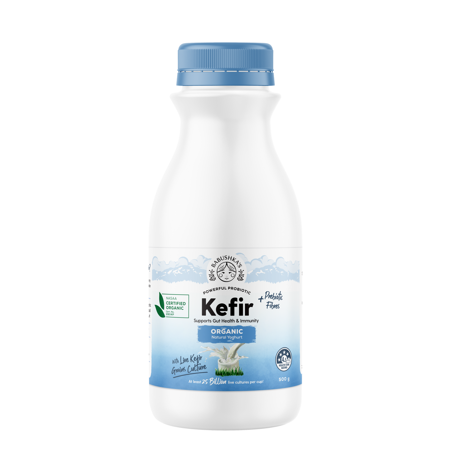 Babushka's Probiotic Kefir Organic Natural Yoghurt 500g