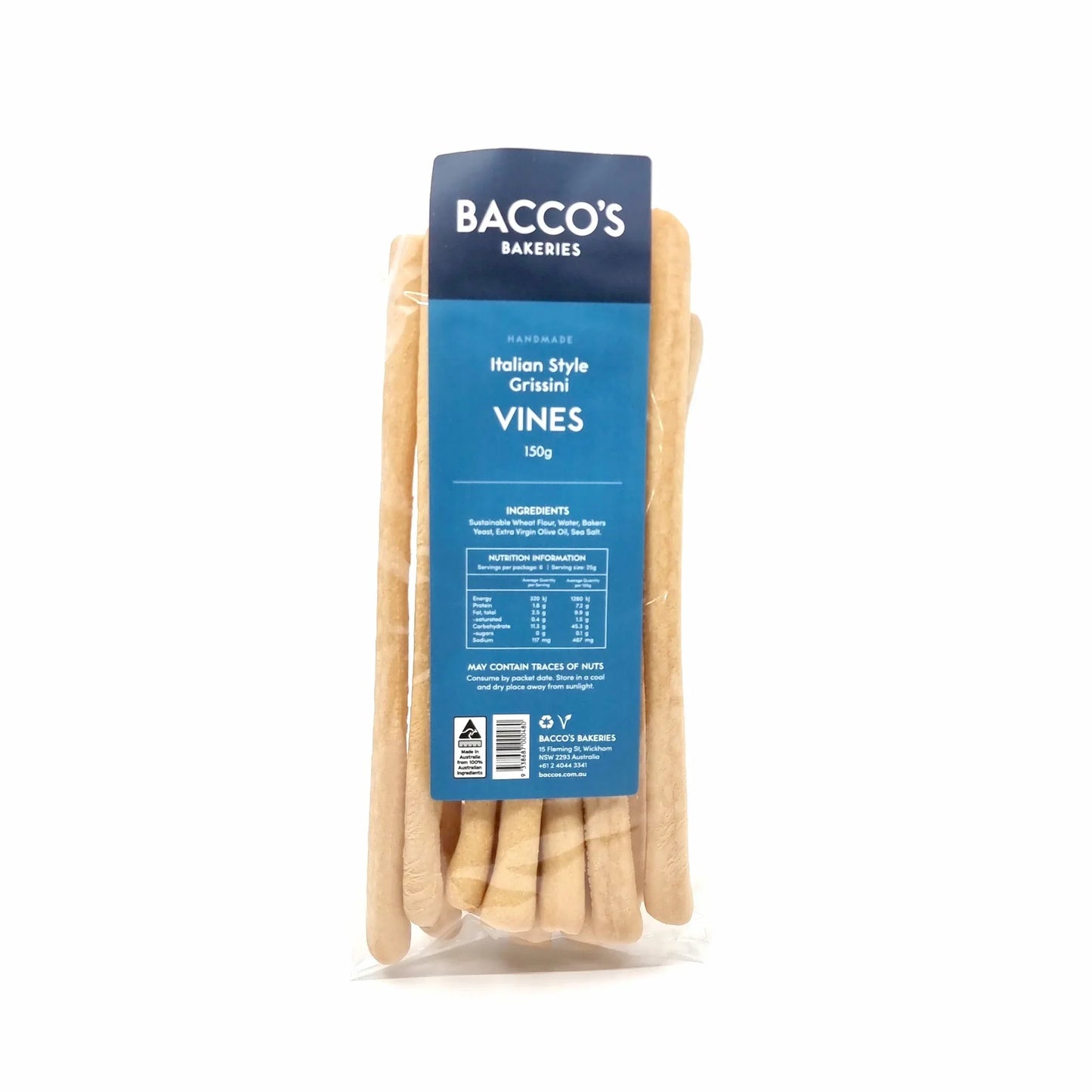 Bacco's Vines Grissini 150g