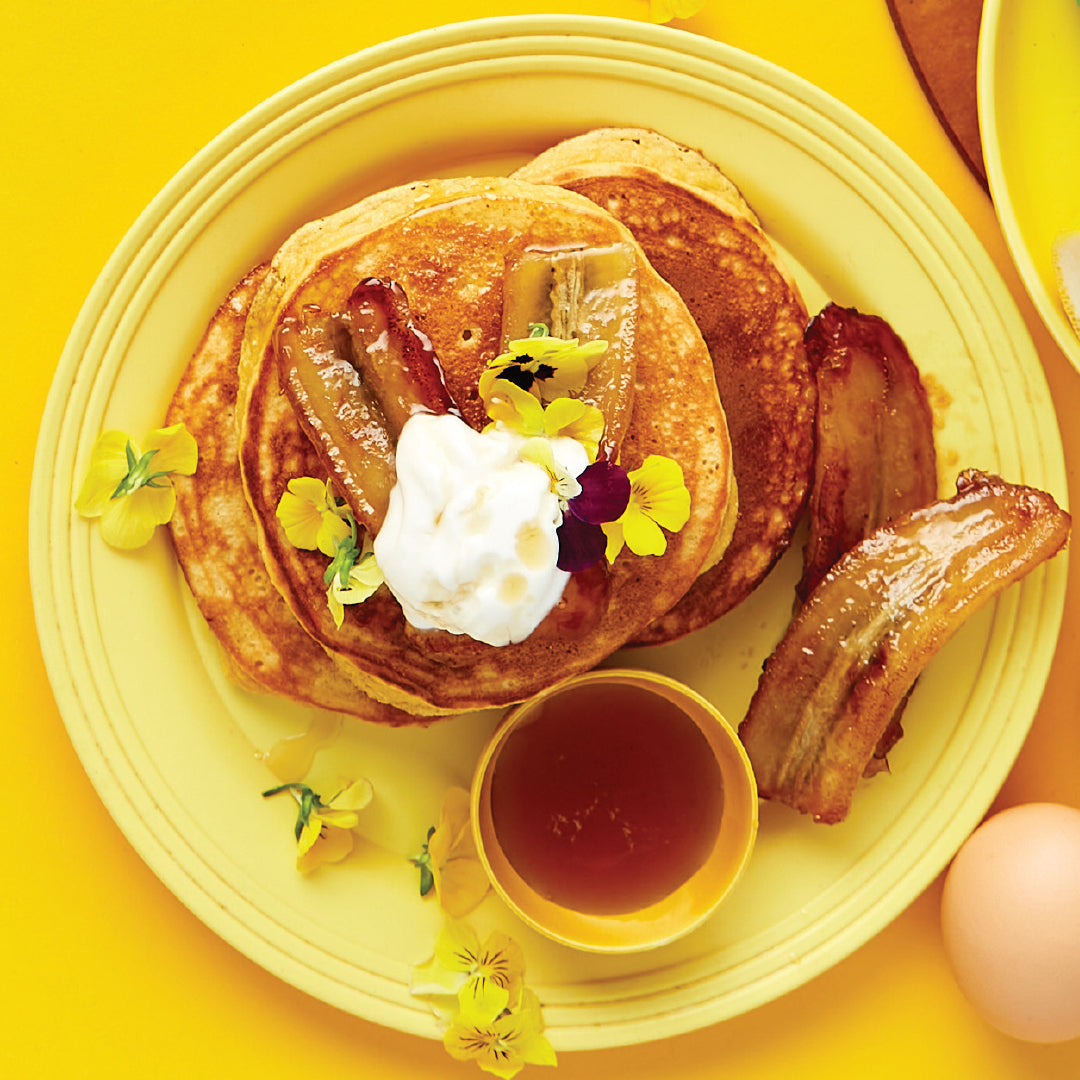 Vanilla Yoghurt & Banana Pancakes | Harris Farm Online